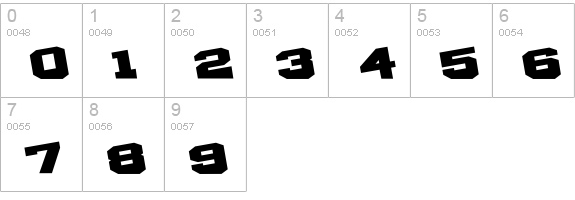 D3 Egoistism extra numbers 0-9 preview