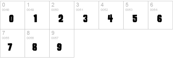 Damaged Goods numbers 0-9 preview