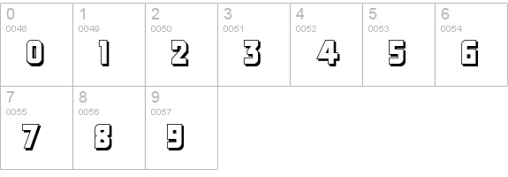 DancingDonuts numbers 0-9 preview