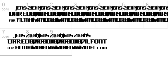 Daredevil numbers 0-9 preview