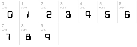 Data Seventy Plain numbers 0-9 preview
