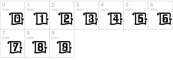 DavidaIniD numbers 0-9 preview