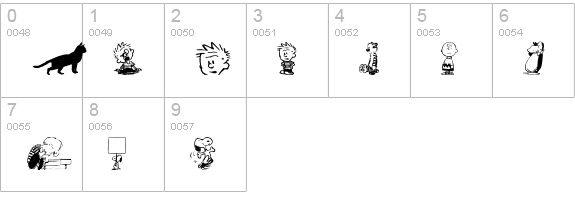 DavysOtherDingbats numbers 0-9 preview