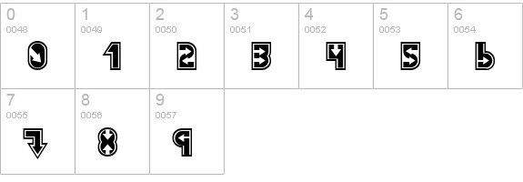 Dazey numbers 0-9 preview