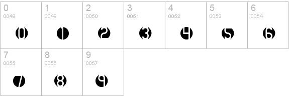 DB Layer 2 BRK numbers 0-9 preview