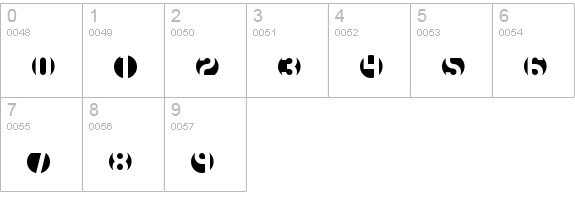DB Layer 3 BRK numbers 0-9 preview