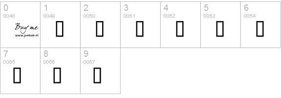 dearJoe four numbers 0-9 preview