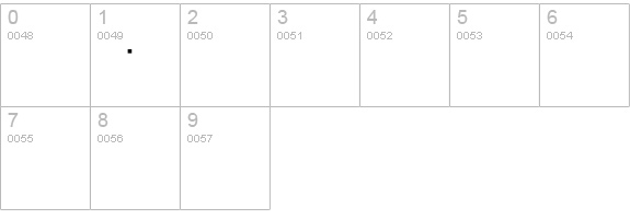 DearJohn-Italic numbers 0-9 preview