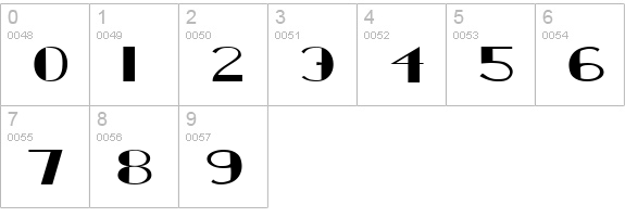 Deco Card numbers 0-9 preview