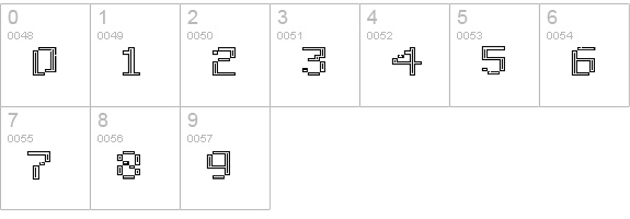Deko numbers 0-9 preview
