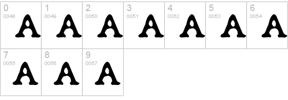 Depot numbers 0-9 preview