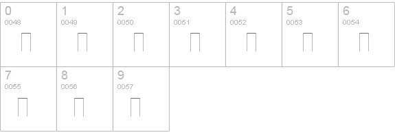 DF Primitives Two Plain numbers 0-9 preview