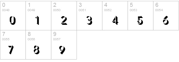 DG_Unbra numbers 0-9 preview