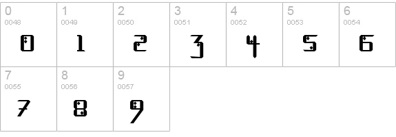 Diamond Fantasy Normal numbers 0-9 preview