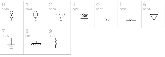 digelec-Thin numbers 0-9 preview
