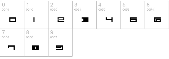 Digit numbers 0-9 preview