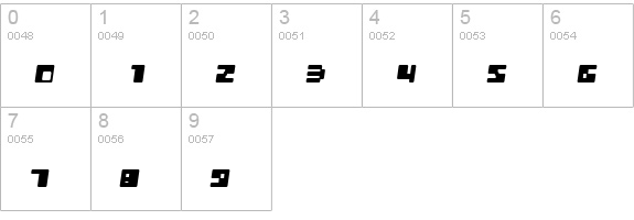 Digit LoFi Shift numbers 0-9 preview