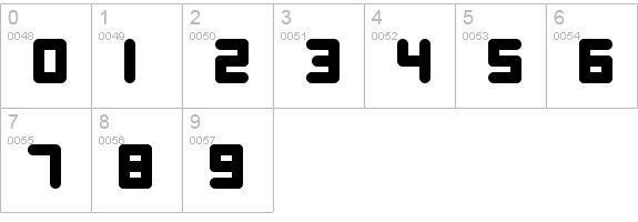 Digital Dreamers
 numbers 0-9 preview