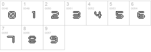 digitalisMAN numbers 0-9 preview