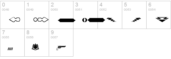 Dingbat2 numbers 0-9 preview