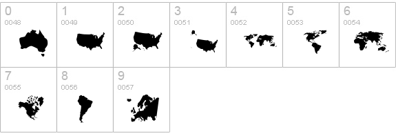DingMaps numbers 0-9 preview