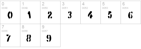Dirtstorm numbers 0-9 preview