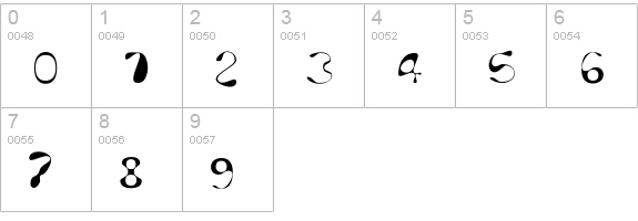 Dirty-Three numbers 0-9 preview