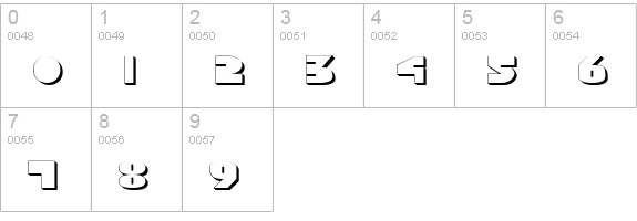 Disco Duck 3D numbers 0-9 preview