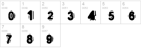 DISCOBOX numbers 0-9 preview