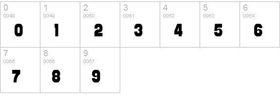 Distant Galaxy Condensed numbers 0-9 preview