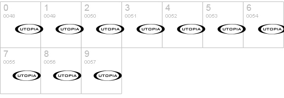 Distortia numbers 0-9 preview