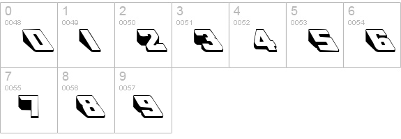Divingboard numbers 0-9 preview