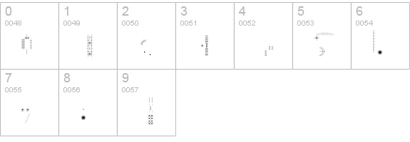 DIY-Skeleton numbers 0-9 preview