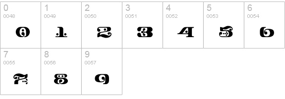 Django-Bold numbers 0-9 preview