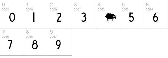 DK Blue Sheep numbers 0-9 preview