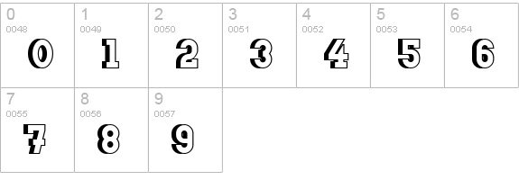 Doergon Shift numbers 0-9 preview