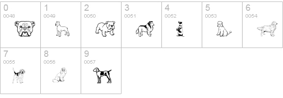 Doggy Bag numbers 0-9 preview