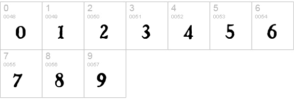Dolenzo J numbers 0-9 preview