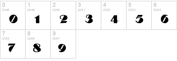 Dolmen numbers 0-9 preview