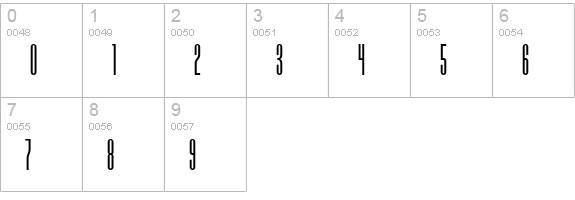 Dome Text numbers 0-9 preview