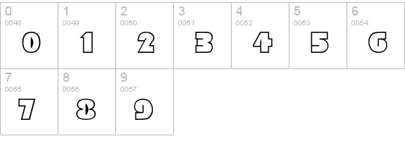 Domino numbers 0-9 preview