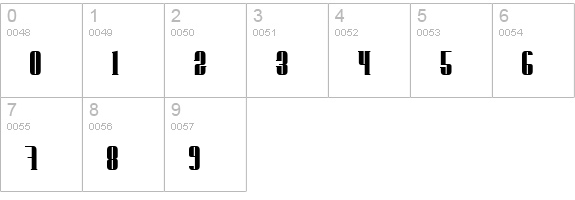 Donnie numbers 0-9 preview