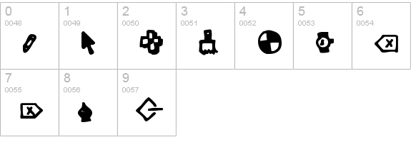 Dot Com numbers 0-9 preview