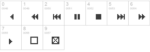 Dotto-One numbers 0-9 preview