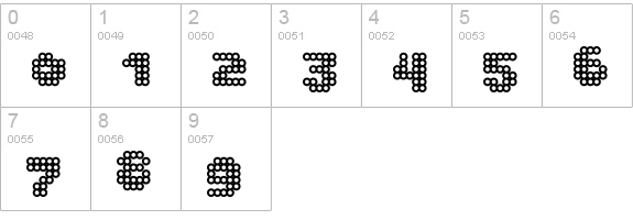 dottozucchero numbers 0-9 preview