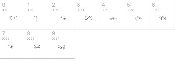 Dotty-2PartTwo numbers 0-9 preview