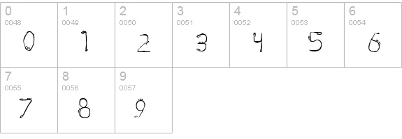Doublejoint numbers 0-9 preview