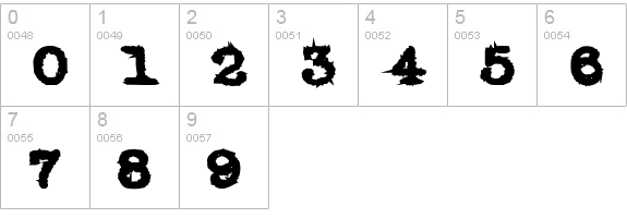 Dozen numbers 0-9 preview