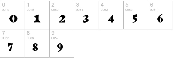 Dragon Lands
 numbers 0-9 preview