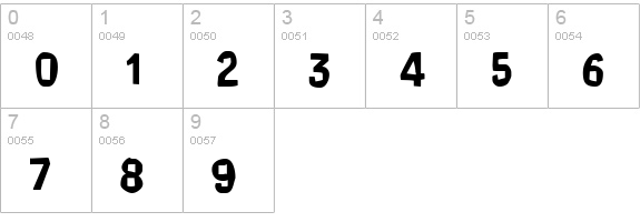Dream of me numbers 0-9 preview